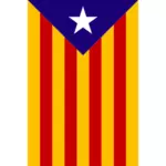 Katalánská vlajka svislá pozice